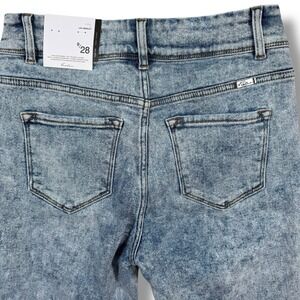 New Kancan High Rise Ankle Skinny Jeans Acid Wash Distressed 9 / 28